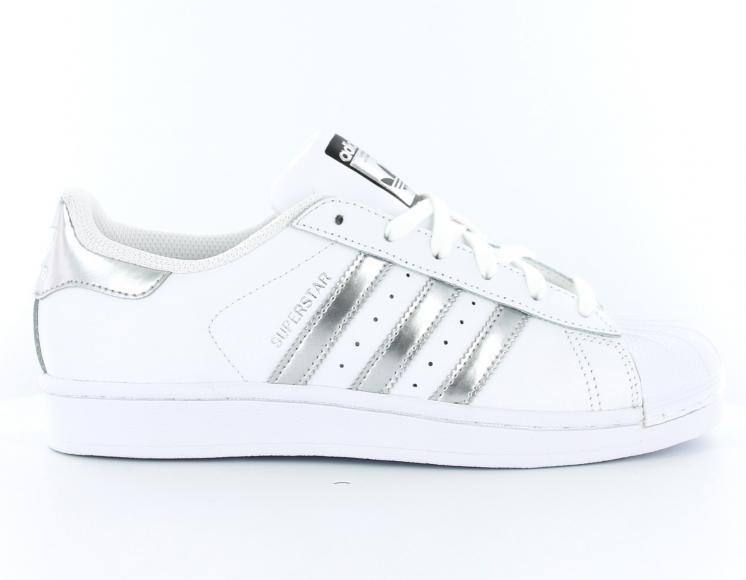 adidas superstar femme blanc noir